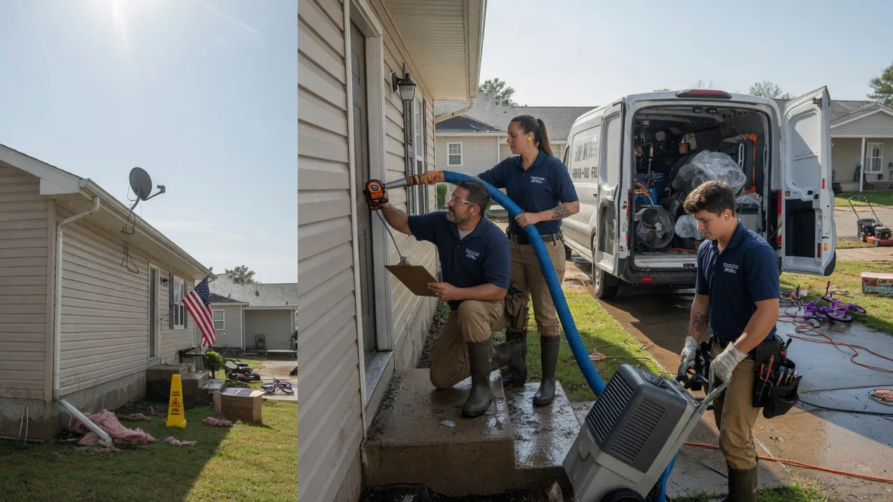 Ceiling Water Damage Restoration in Deerfield, KS near me